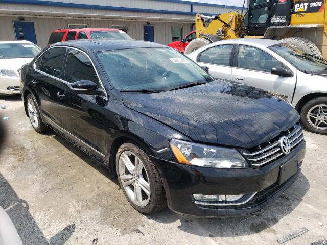 1VWCN7A34EC094757 - 2014 VOLKSWAGEN PASSAT SEL BLACK photo 1