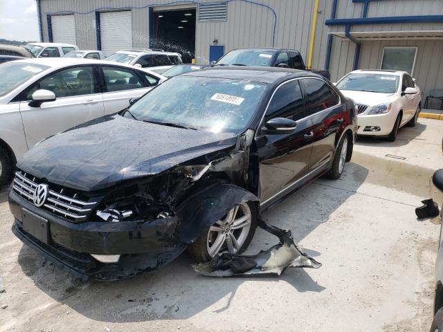 1VWCN7A34EC094757 - 2014 VOLKSWAGEN PASSAT SEL BLACK photo 2