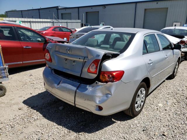 1NXBU4EE6AZ175450 - 2010 TOYOTA COROLLA BA SILVER photo 9