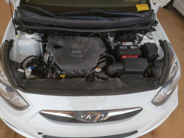 KMHCT5AE7EU149349 - 2014 HYUNDAI ACCENT WHITE photo 7