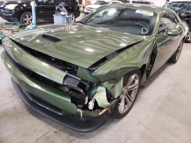 2C3CDZBT7MH571245 - 2021 DODGE CHALLENGER GREEN photo 9