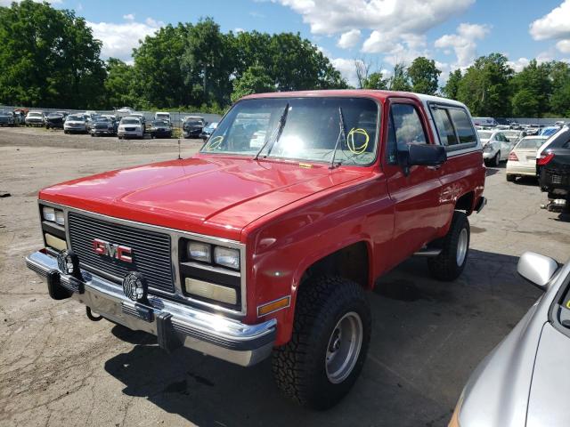 1GKEV18K3MF511731 - 1991 GMC JIMMY V15 RED photo 2