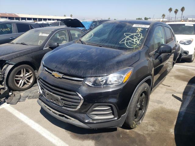 3GNCJKSB9HL290507 - 2017 CHEVROLET TRAX LS BLACK photo 2