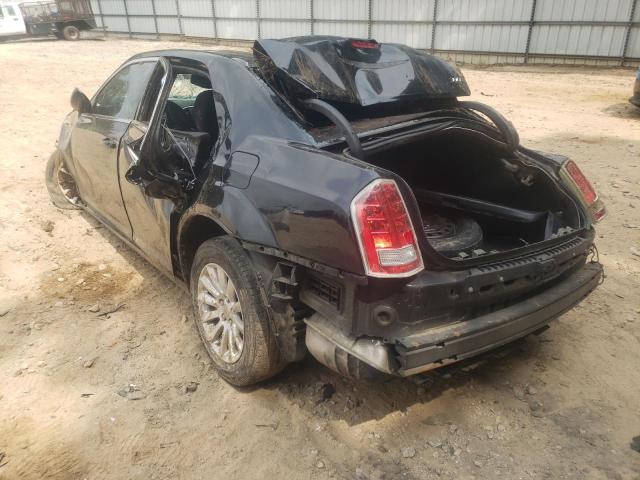 2C3CCAAG5CH312745 - 2012 CHRYSLER 300 BLACK photo 3