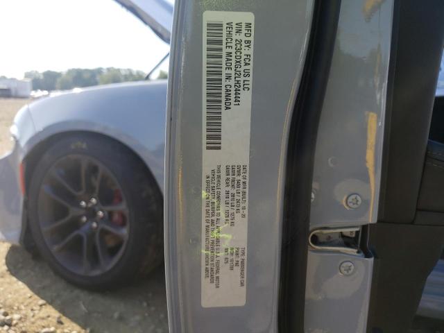 2C3CDXGJ2LH244441 - 2020 DODGE CHARGER SC GRAY photo 10