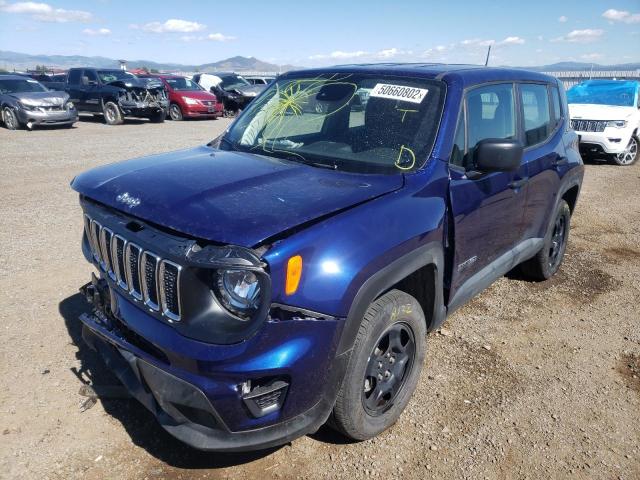 ZACNJDAB2MPM69808 - 2021 JEEP RENEGADE S BLUE photo 2