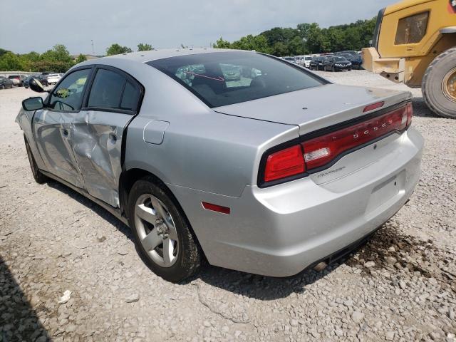2C3CDXAT3EH358431 - 2014 DODGE CHARGER PO SILVER photo 3