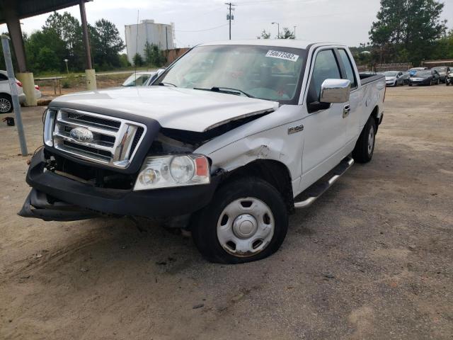 1FTRX14W88KD20383 - 2008 FORD F150 WHITE photo 2