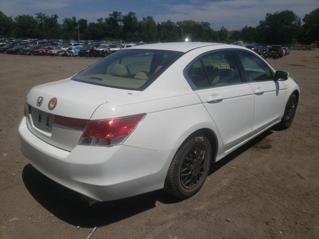 1HGCP2F36BA056335 - 2011 HONDA ACCORD LX WHITE photo 4