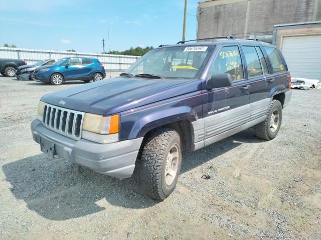 1J4GZ58S4VC745907 - 1997 JEEP GRAND CHER BLUE photo 2