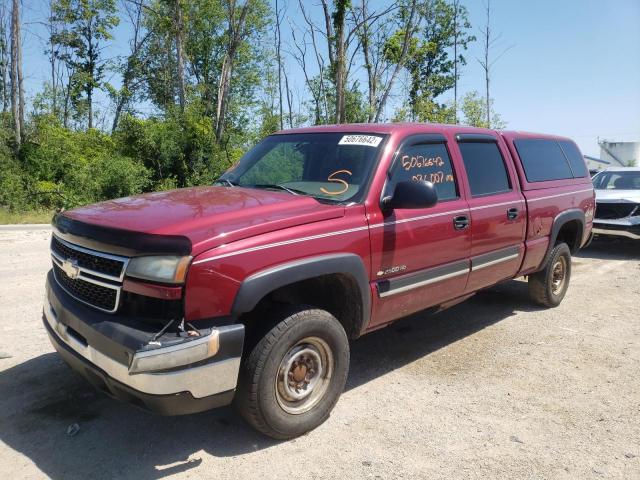 1GCHK23U06F166161 - 2006 CHEVROLET SILVERADO MAROON photo 2