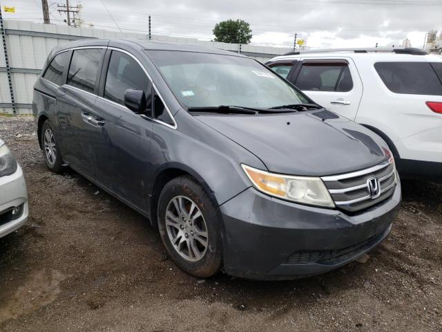 5FNRL5H65BB059439 - 2011 HONDA ODYSSEY EX GRAY photo 1