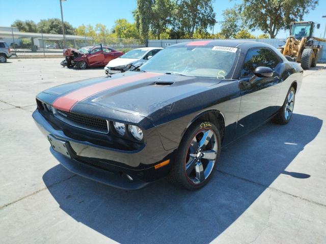 2C3CDYAG2DH695227 - 2013 DODGE CHALLENGER BLACK photo 2