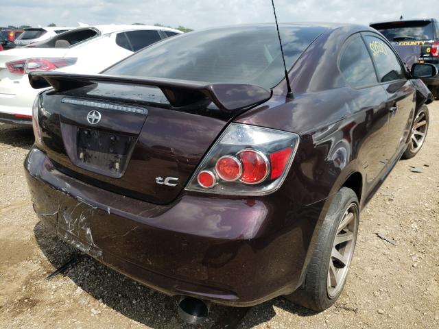 JTKDE3B77A0311269 - 2010 TOYOTA SCION TC ბურგუნდია ფოტო 4