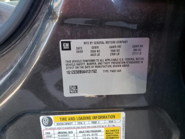 1G1ZC5EB9A4131162 - 2010 CHEVROLET MALIBU 1LT 灰色 照片 10