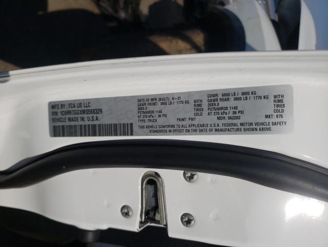 1C6RR7GGXMS568329 - 2021 RAM 1500 CLASSIC SLT  foto 10