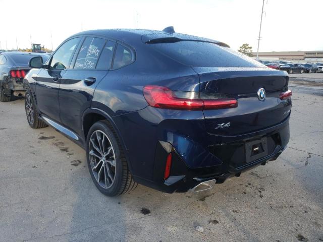 5UX33DT03N9M07237 - 2022 BMW X4 XDRIVE3 BLUE photo 3