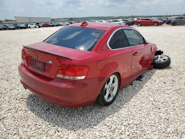 WBAUP73569VK76046 - 2009 BMW 128 I RED photo 4