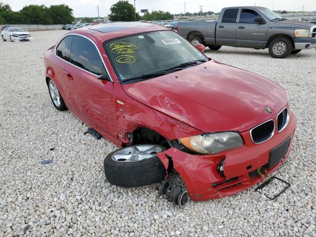 WBAUP73569VK76046 - 2009 BMW 128 I RED photo 9