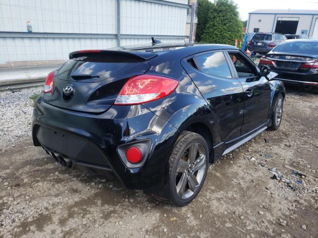 KMHTC6AE9FU226441 - 2015 HYUNDAI VELOSTER T BLACK photo 4