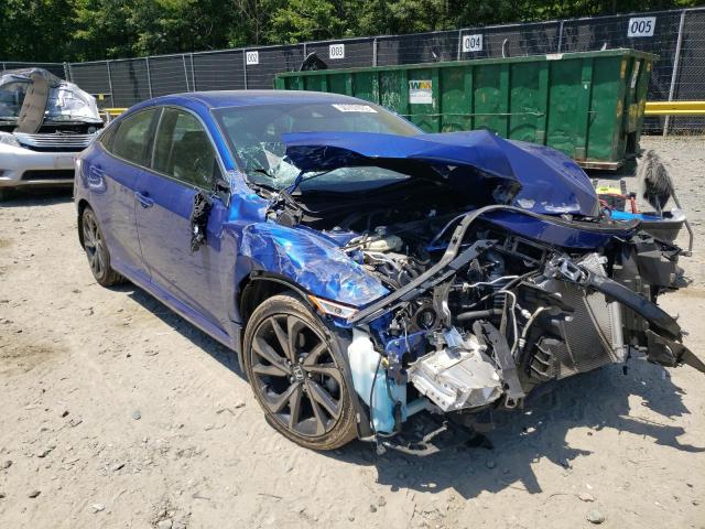 2HGFC2F85MH525794 - 2021 HONDA CIVIC SPOR BLUE photo 1