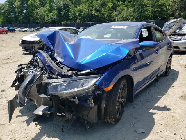 2HGFC2F85MH525794 - 2021 HONDA CIVIC SPOR BLUE photo 2