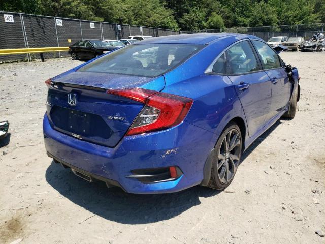 2HGFC2F85MH525794 - 2021 HONDA CIVIC SPOR BLUE photo 4