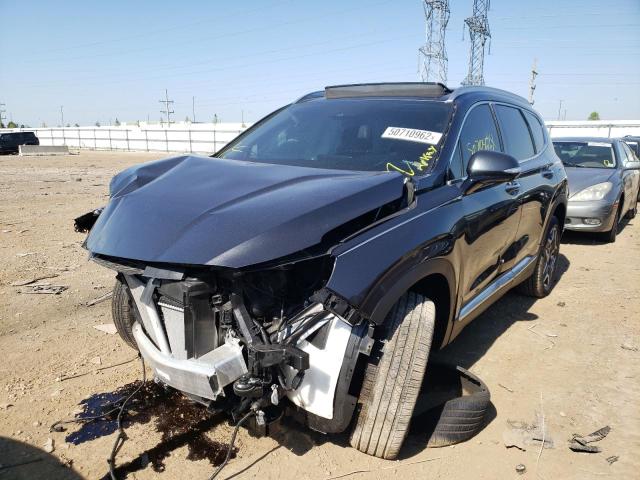 5NMS4DAL1NH399666 - 2022 HYUNDAI SANTA FE BLACK photo 2