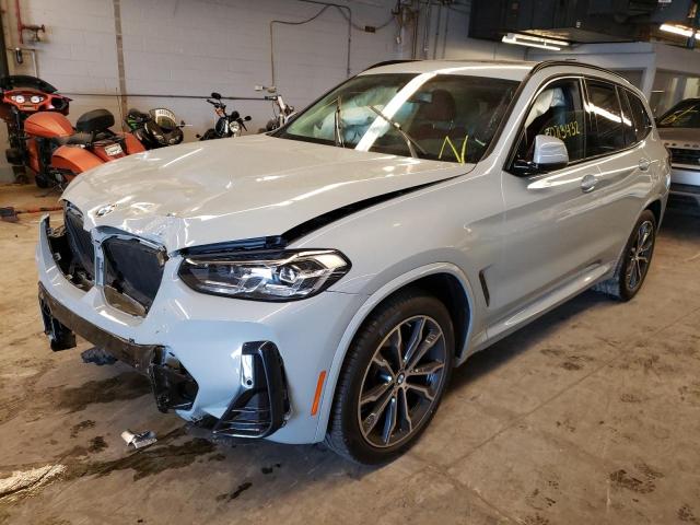 5UX53DP03N9K31941 - 2022 BMW X3 XDRIVE3 GRAY photo 2