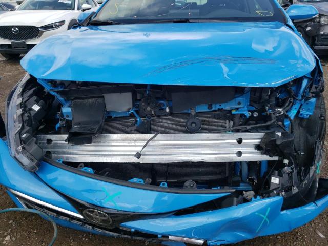 JTNK4RBE5K3021532 - 2019 TOYOTA COROLLA SE BLUE photo 9