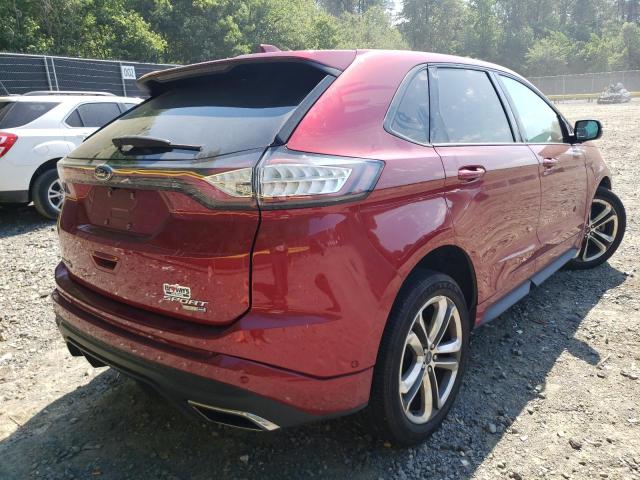 2FMPK4AP6GBB71044 - 2016 FORD EDGE SPORT RED photo 4