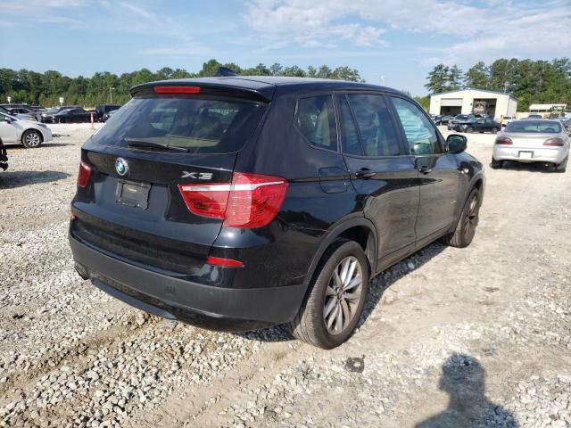 5UXWX9C56E0D15315 - 2014 BMW X3 XDRIVE2 BLACK photo 4