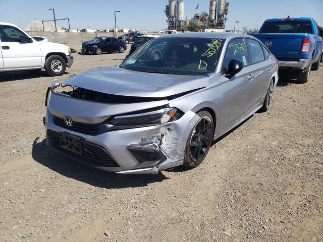 2HGFE2F58NH579284 - 2022 HONDA CIVIC SPOR SILVER photo 2