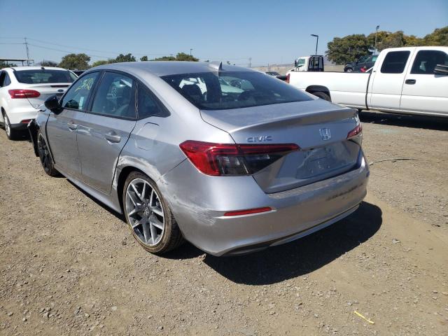 2HGFE2F58NH579284 - 2022 HONDA CIVIC SPOR SILVER photo 3