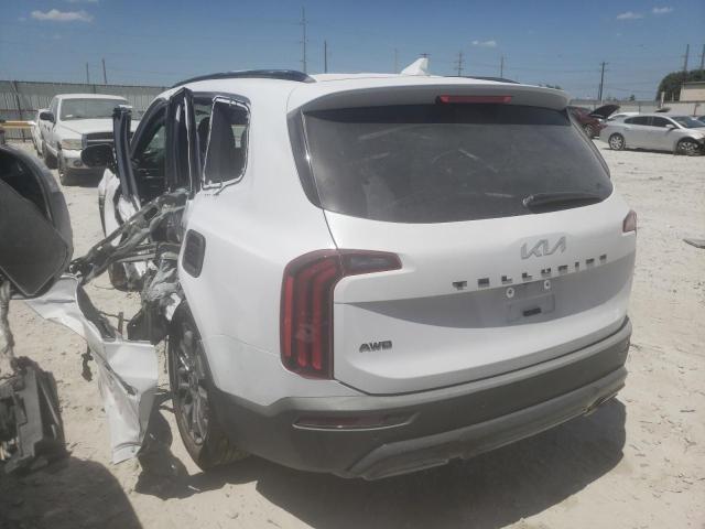 5XYP5DHCXNG227834 - 2022 KIA TELLURIDE WHITE photo 3