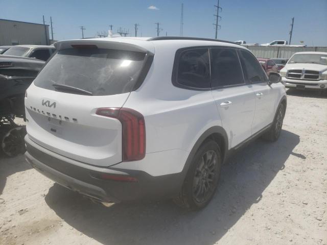 5XYP5DHCXNG227834 - 2022 KIA TELLURIDE WHITE photo 4