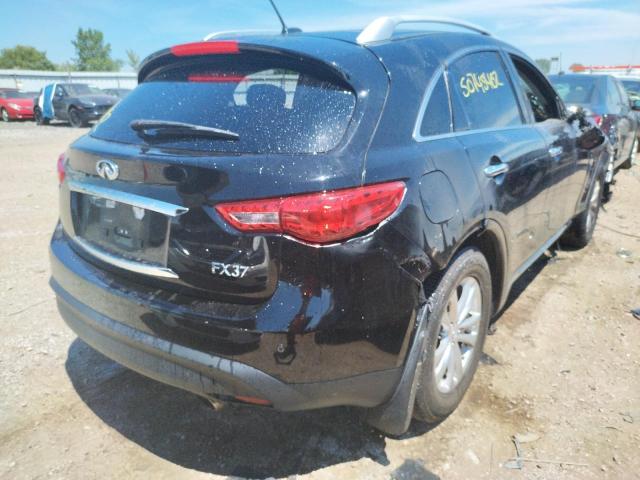 JN8CS1MW8DM174073 - 2013 INFINITI FX37 BLACK photo 4