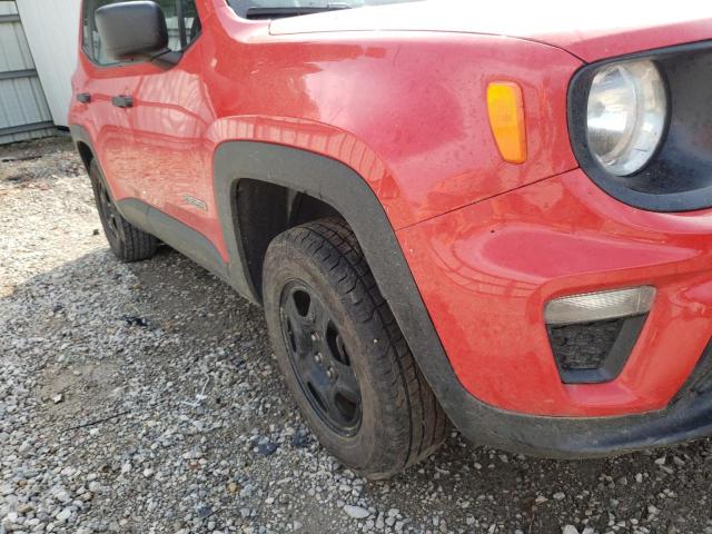 ZACNJBAB4KPJ99207 - 2019 JEEP RENEGADE S Qırmızı foto 9