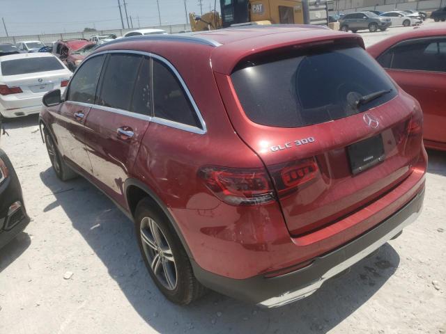 W1N0G8DB2LF856531 - 2020 MERCEDES-BENZ GLC 300 RED photo 3