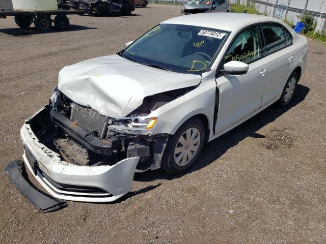 3VW2K7AJ9FM274349 - 2015 VOLKSWAGEN JETTA BASE Սպիտակ լուսանկար 2
