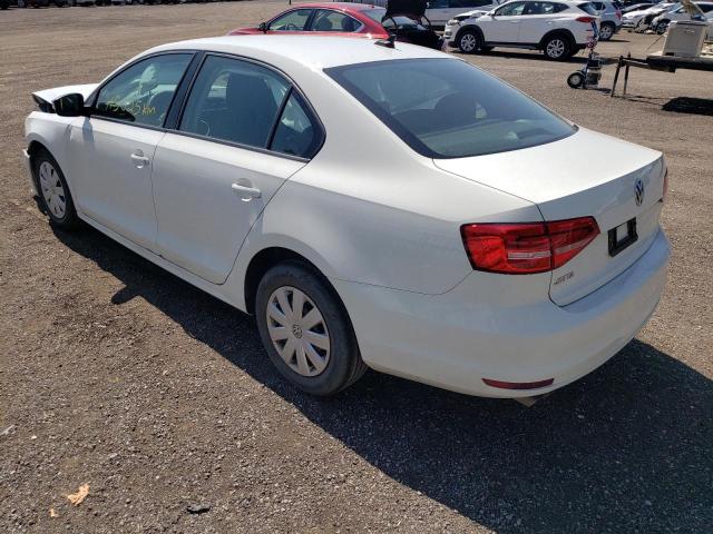 3VW2K7AJ9FM274349 - 2015 VOLKSWAGEN JETTA BASE Սպիտակ լուսանկար 3