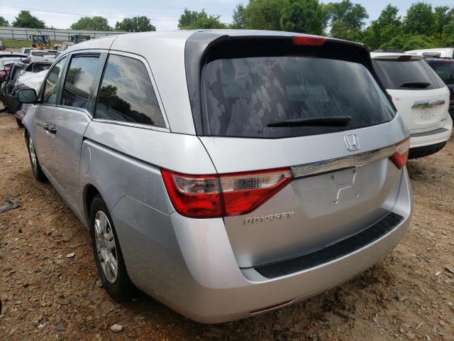 5FNRL5H26BB027144 - 2011 HONDA ODYSSEY LX SILVER photo 3