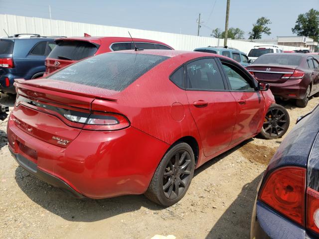 1C3CDFBB5ED673339 - 2014 DODGE DART SXT RED photo 4