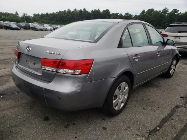 5NPET46C66H122296 - 2006 HYUNDAI SONATA GL GRAY photo 4