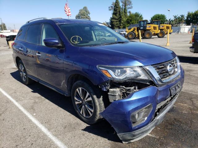 5N1DR2MM9JC640705 - 2018 NISSAN PATHFINDER BLUE photo 1