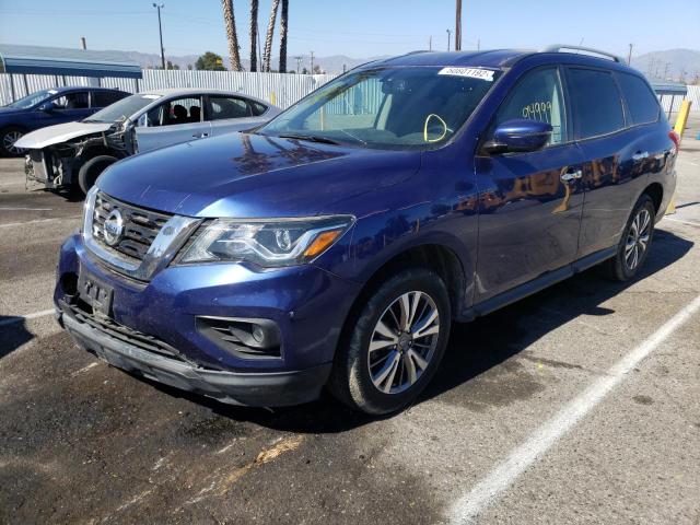 5N1DR2MM9JC640705 - 2018 NISSAN PATHFINDER BLUE photo 2