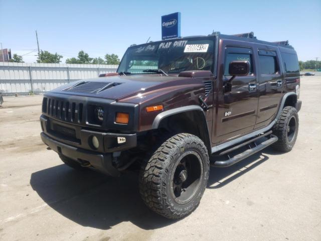 5GRGN23U53H142892 - 2003 HUMMER H2 BURGUNDY photo 2