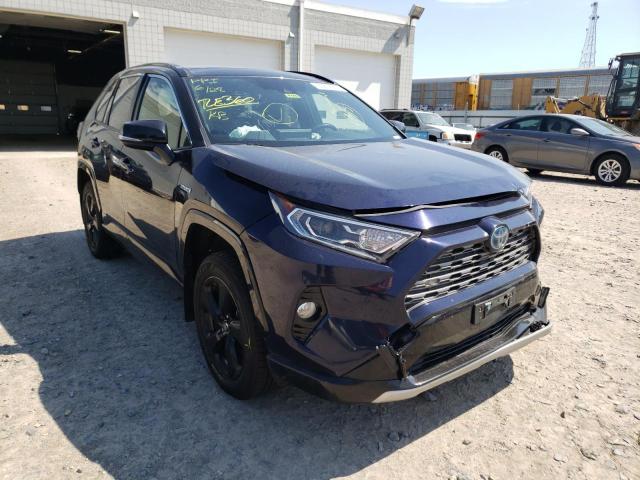 JTMEWRFV3KD512455 - 2019 TOYOTA RAV4 XSE BLUE photo 1