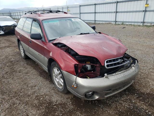 4S3BH675227637309 - 2002 SUBARU LEGACY OUT RED photo 1