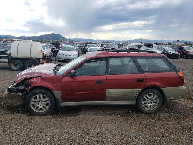 4S3BH675227637309 - 2002 SUBARU LEGACY OUT RED photo 9